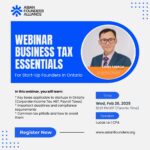 Business Tax Essentials for Start-Up Founders in Ontario